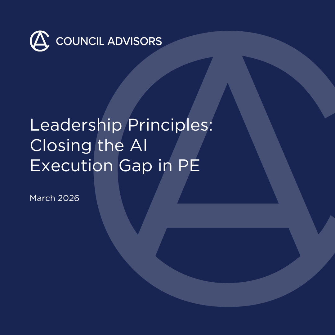 Leadership Principles: Closing the AI Execution Gap in PE | Council ...